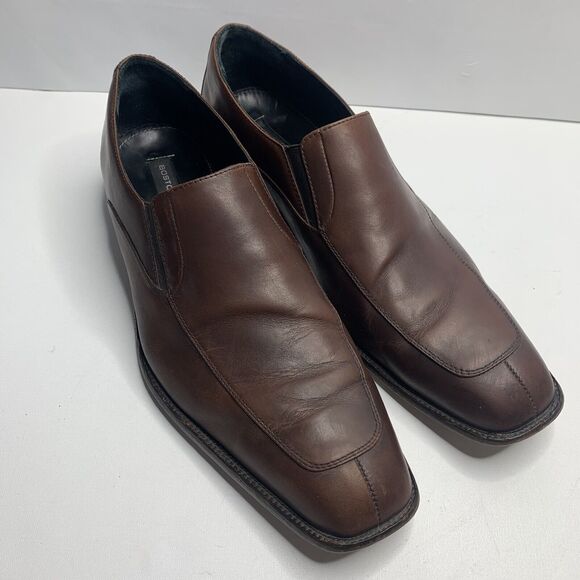 Bostonian Luxe Brown Leather Dress Casual Shoes Loafers main image 7